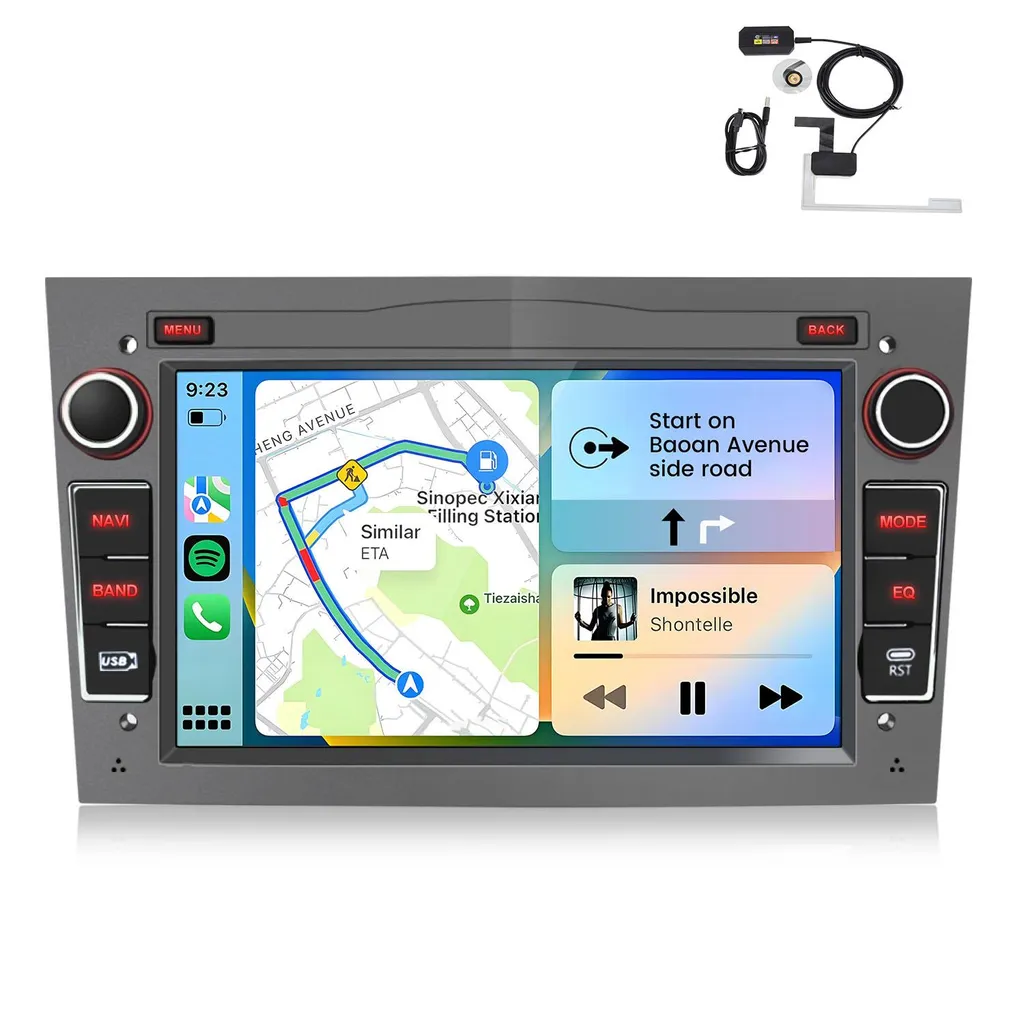 Autoradio Hexinex Android 15 per Opel con Wi-Fi, 7 pollici, 2 GB + 64 GB, BT, GPS, DSP, DAB