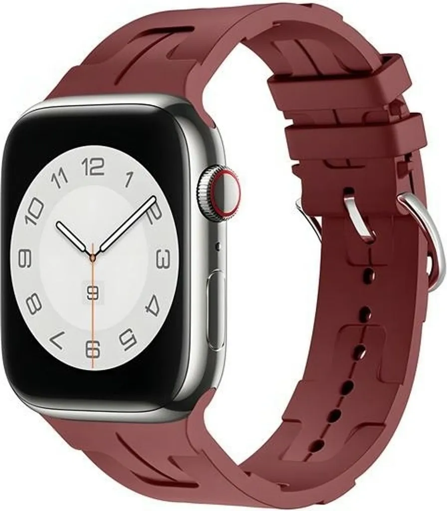Apple Watch Strap Beline Silicone 38-41mm - Maroon Deep Wine - 4