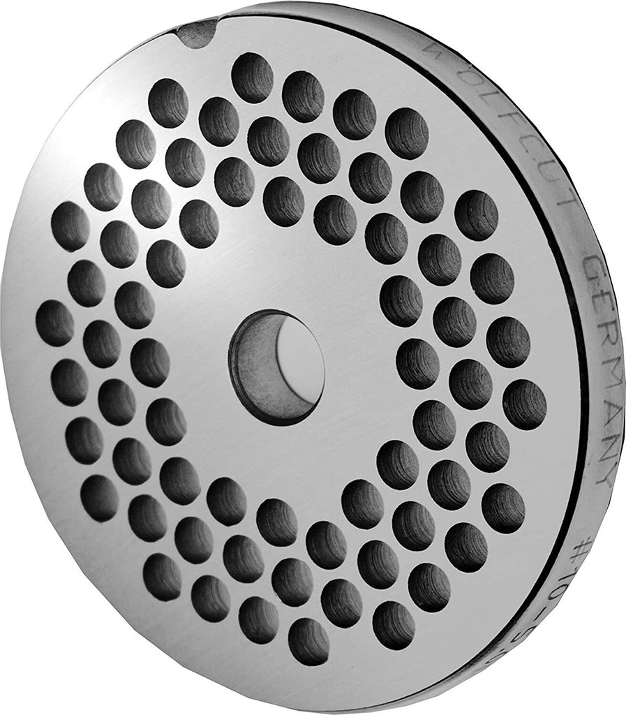 WOlfCut INOX Lochscheibe Gr. 10 & 12-5,0 MM Bohrung - für Fleischwolf Reber Typ N.12EL9501 N, Alexanderwerk, Bartscher FW80,12SQO