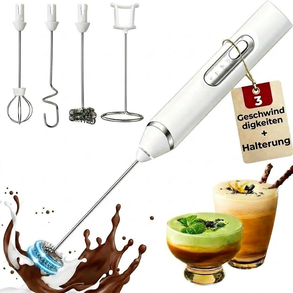 Milchaufschäumer Elektrisch, 3-in-1 Milch Frother mit Produktbild 
