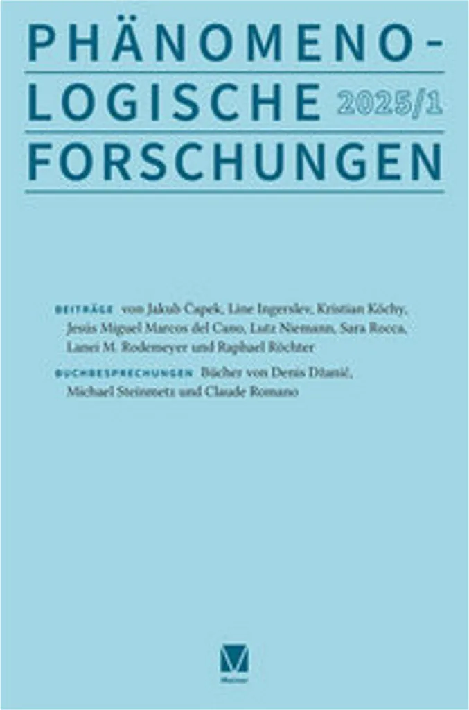 Revue Phänomenologische Forschungen 2025-1 - Édition Académique