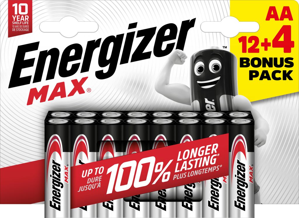 Energizer LR6/16 Max AA 12+4 zdarma Image du produit 