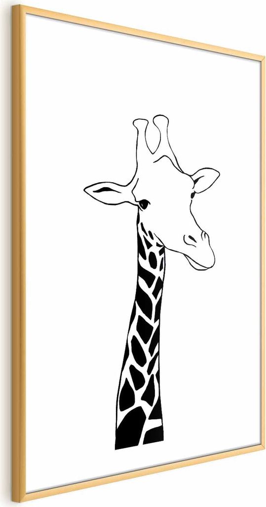 Posterpapier Poster - Checkered Neck 29.7x42 cm Tiere g-A-0222-ao-a