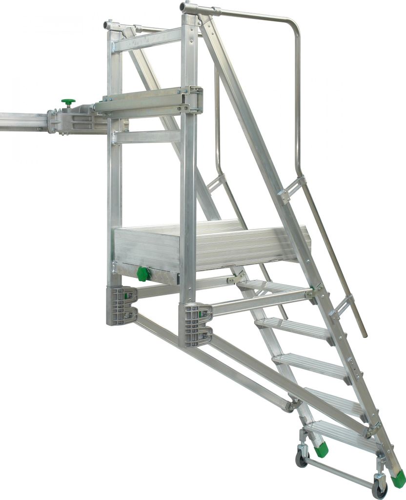 Facal Binary Schiebe-Podesttreppe Aluminium S600 7 Stufen