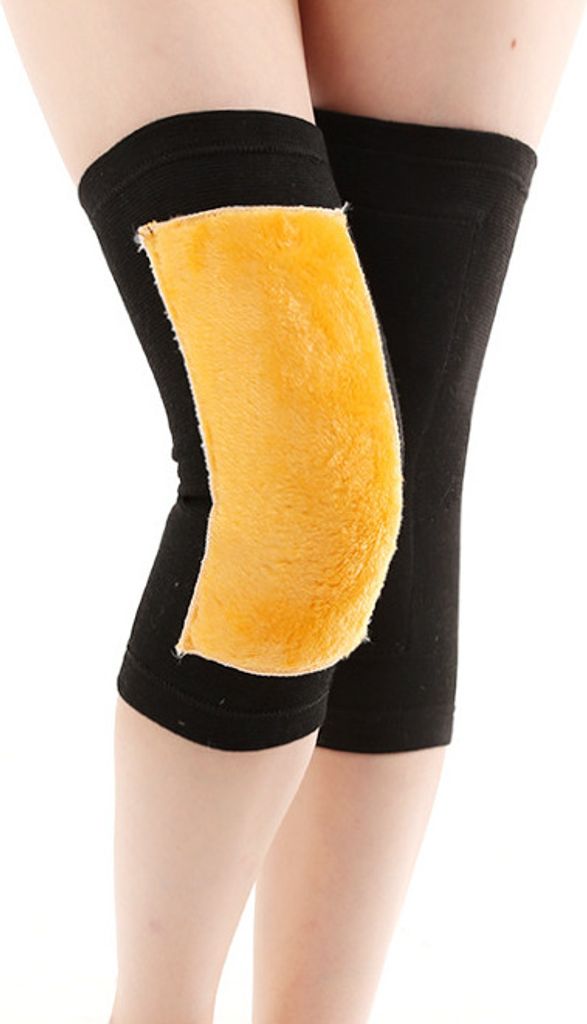 INF Winter Kniebandage Bein Kniewärmer Ärmel verdicken elastische Knieschützer L