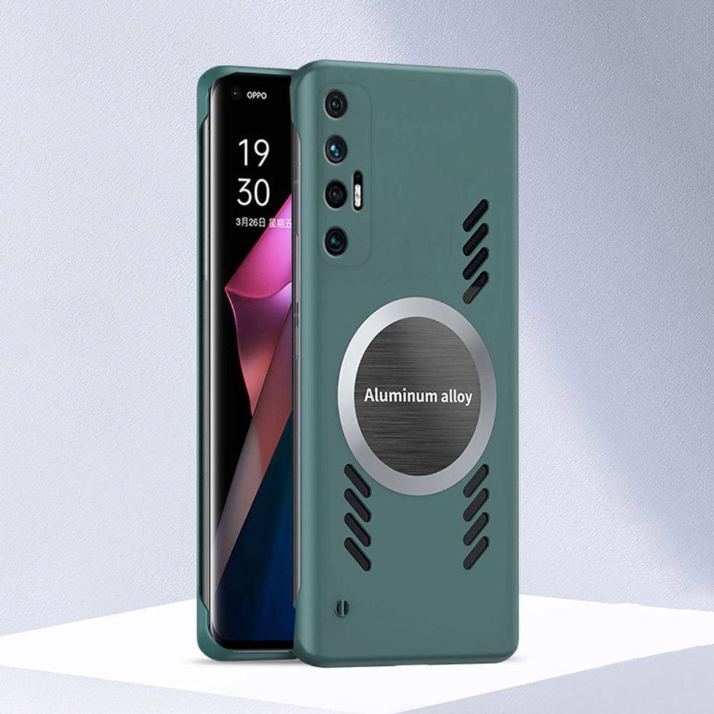 Xiaomi 10S Hülle, Frameless PC Matt Kühlabdeckung Loch Wärmeableitung Schutzhülle für Xiaomi 10S Grün
