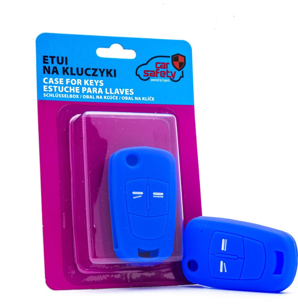 Silikonhülle Schlüsselcover BLAU für Opel