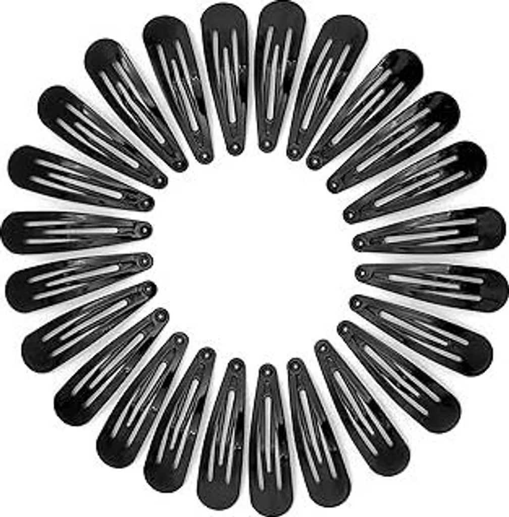 Fermagli Capelli Metallo Nero Resistente 24 Pz | YISCOKO Qualità Extra