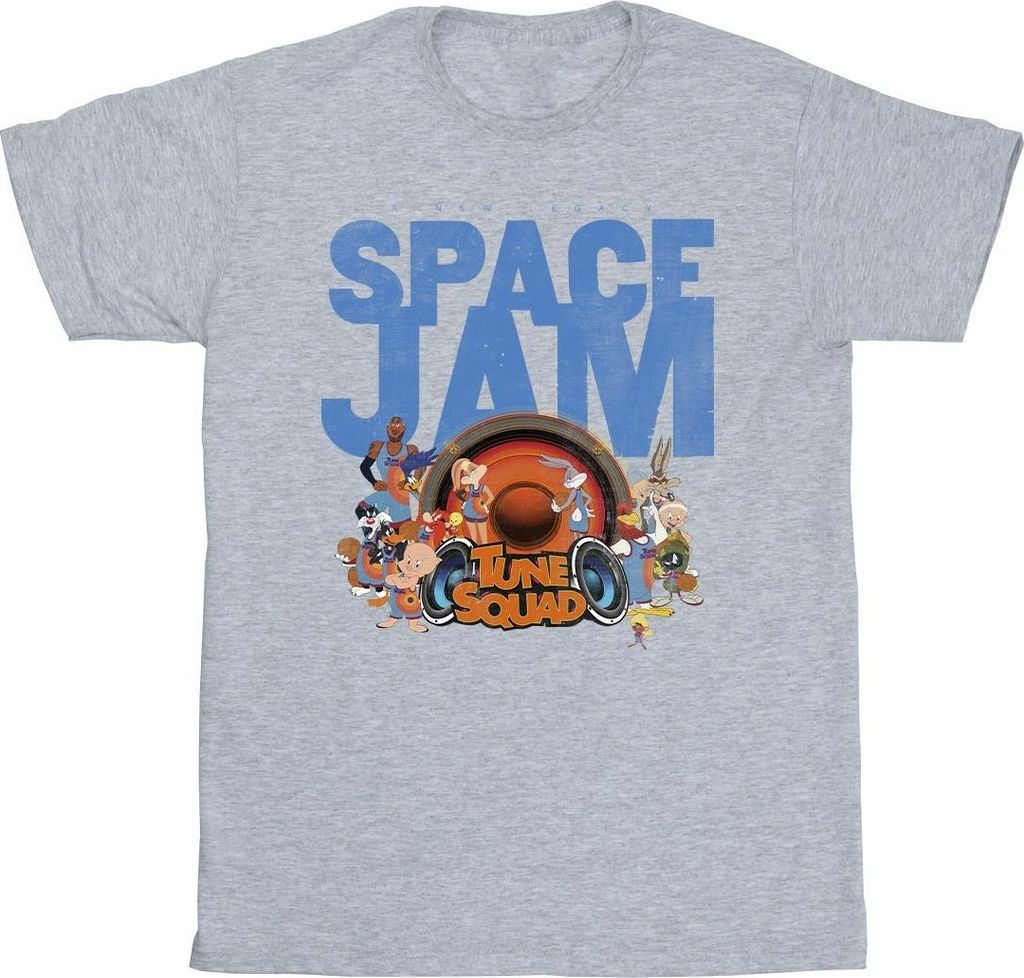 Space Jam: A New Legacy - "Tune Squad" T-Shirt für Herren BI51864 (S) (Grau)