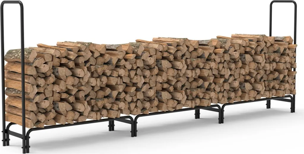 Stockage Bois de Chauffage pour Jardin et Garage Longueur Variable