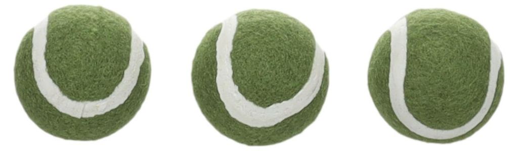 Flamingo Hundespielzeug Smash Tennisball grün - 3 Stück, Maße: Ø 3,8 cm