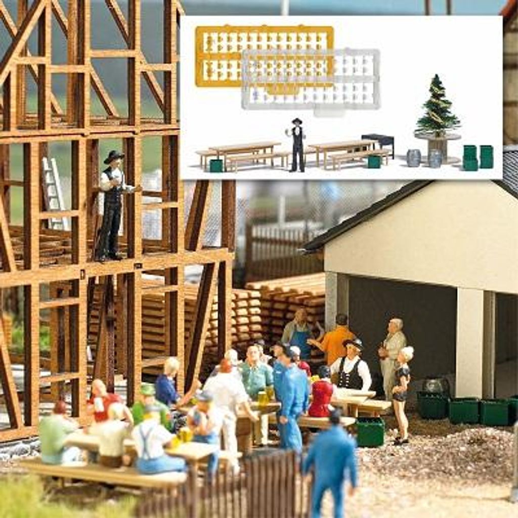 Busch 7900 - 1/87 / H0 Richtfest - Neu