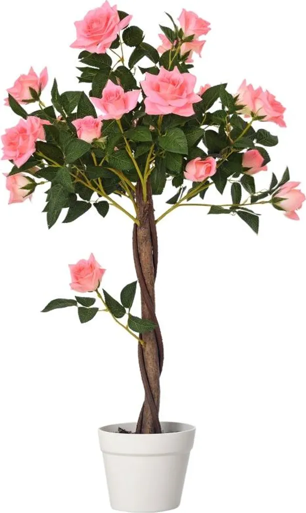 Rosier Artificiel 90 cm Sans Entretien - Fleurs Artificielles Durables
