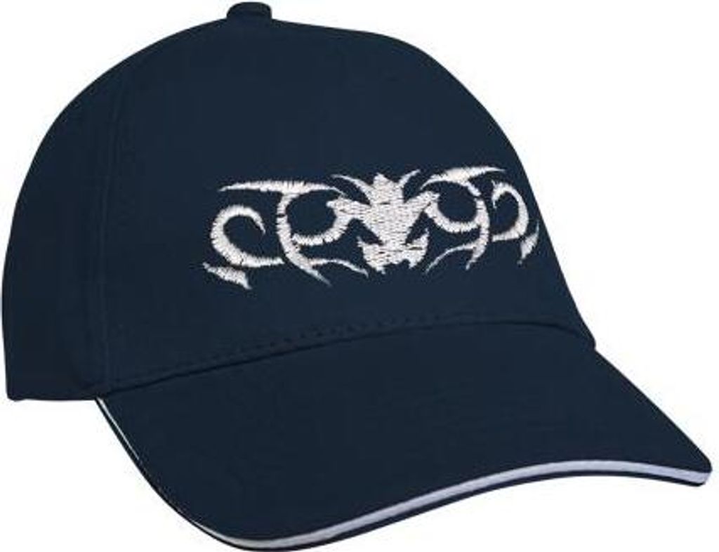 Baseballcap mit Einstickung Tribal 68109 versch. Farben Color - Navy