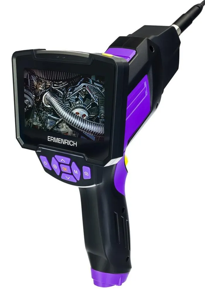 Endoscope industriel Ermenrich 83838 avec écran et éclairage LED