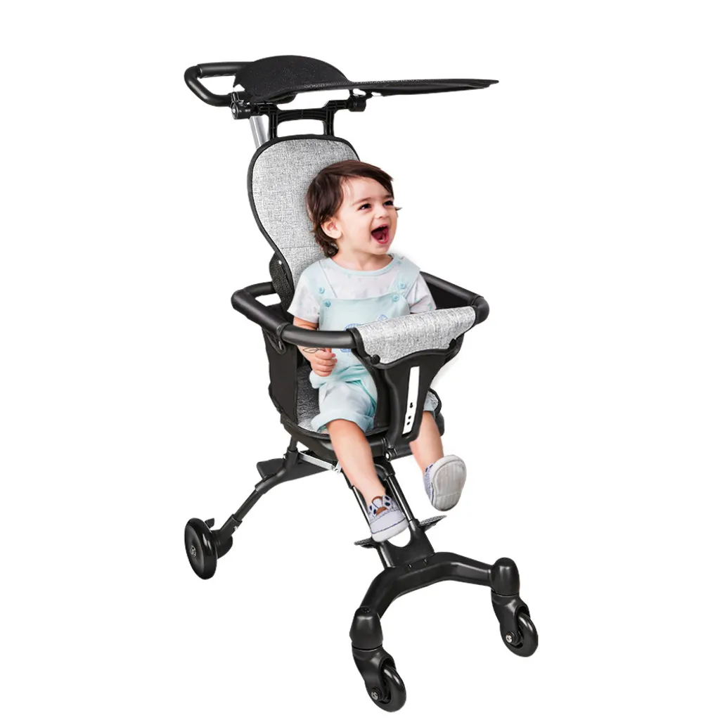 Poussette Pliable 360° : Finis les Encombrements avec le Pare-soleil
