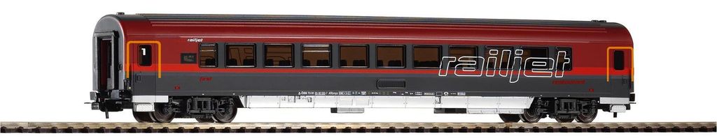 PIKO 57644 H0 Schnellzugwagen Railjet derÖBB Buffetwagen