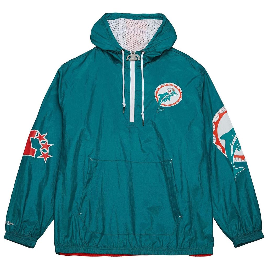 M&N Windbreaker Anorak Jacke - ORIGINS Miami Dolphins - S