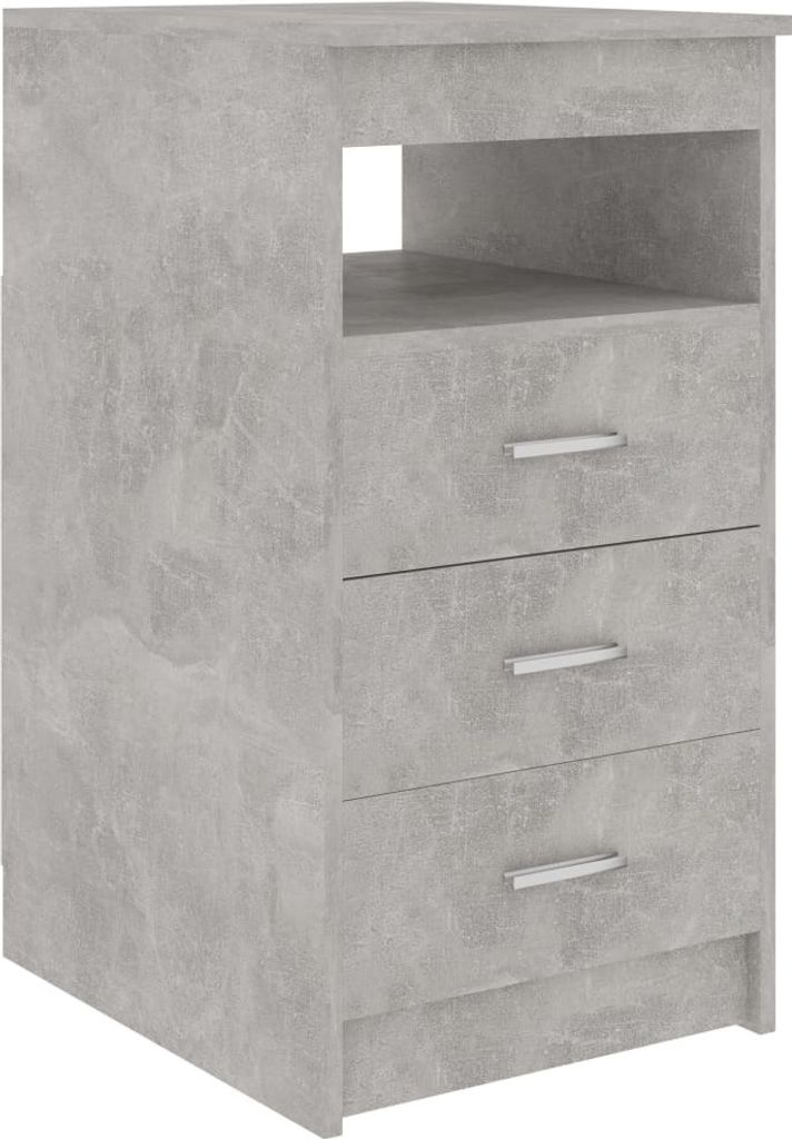 vidaXL Sideboard mit Schubladen Betongrau 40x50x76 cm Produktbild 