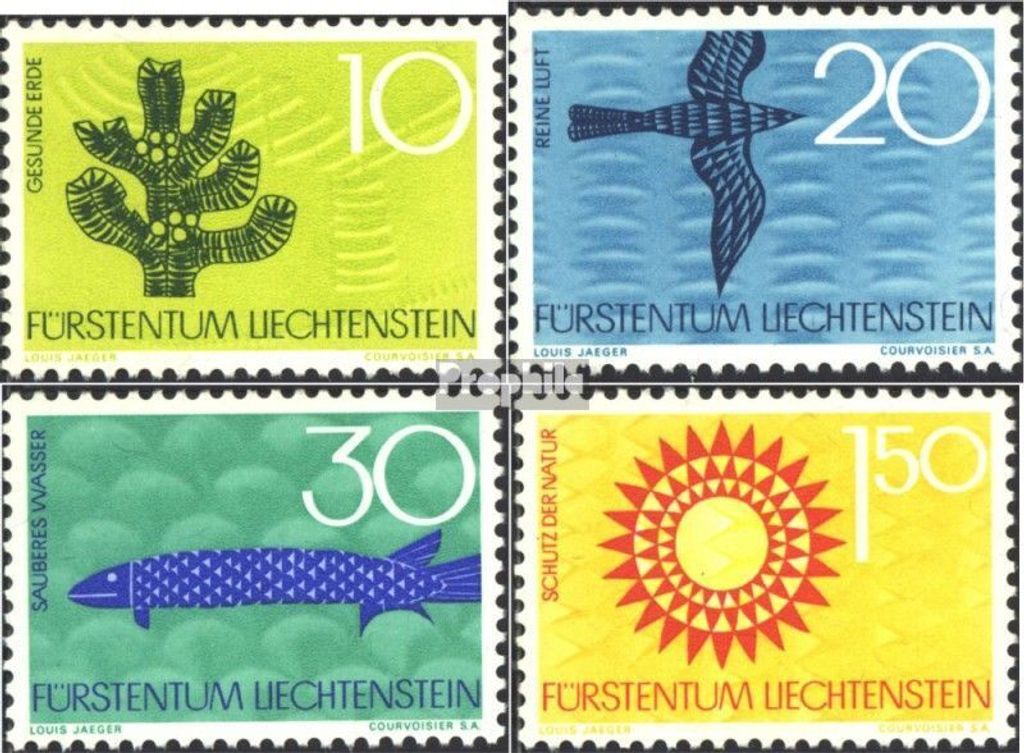 Briefmarken Liechtenstein 1966 Mi 460-463 (kompl.Ausg.) gestempelt Naturschutz