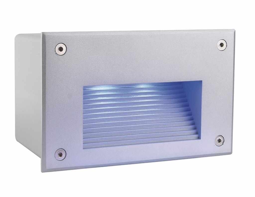 Wandeinbauleuchte LED Side 3 silber LED RGB
