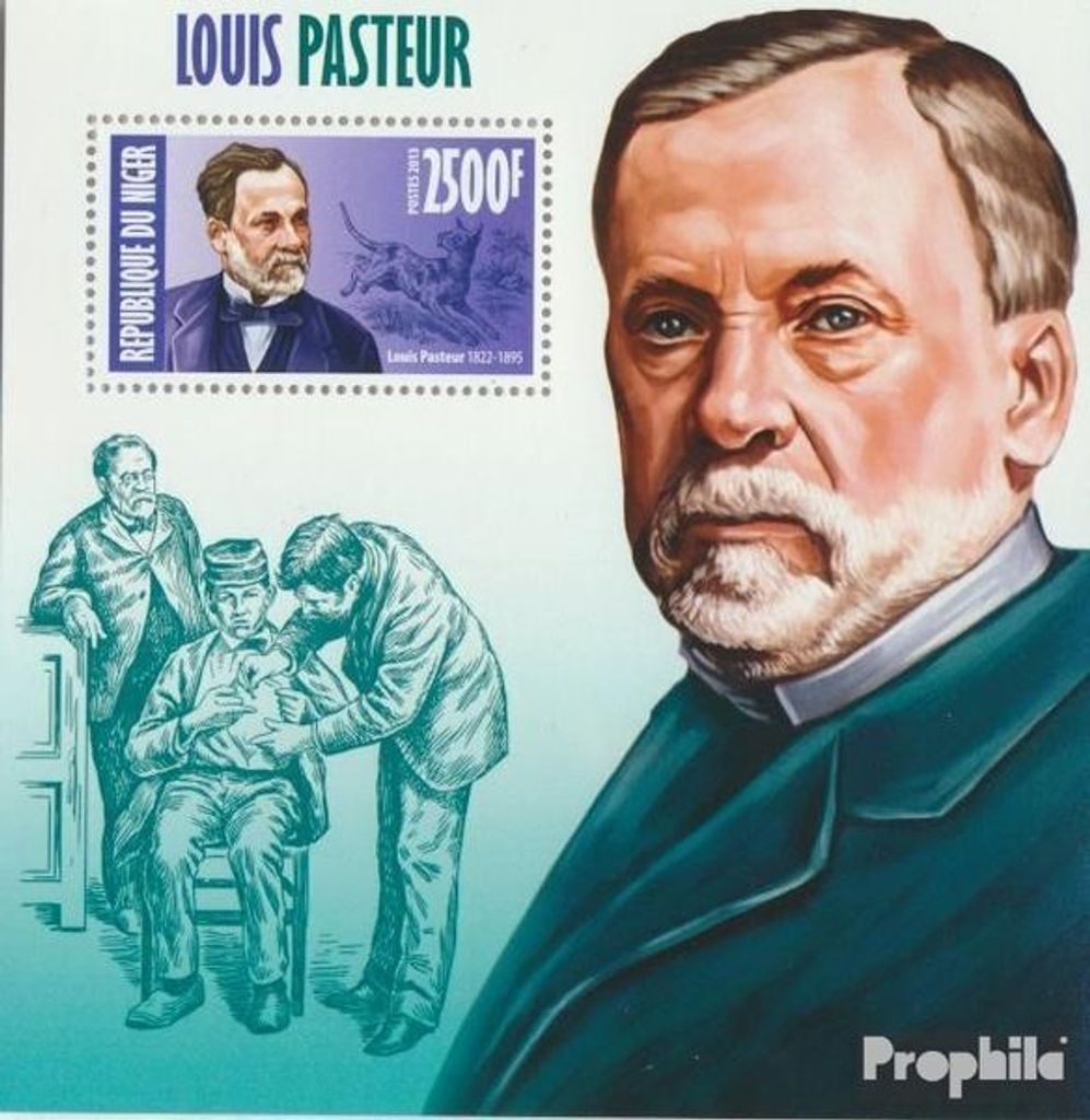 Briefmarken Niger 2013 Mi Block 207 (kompl. Ausg.) postfrisch Louis Pasteur