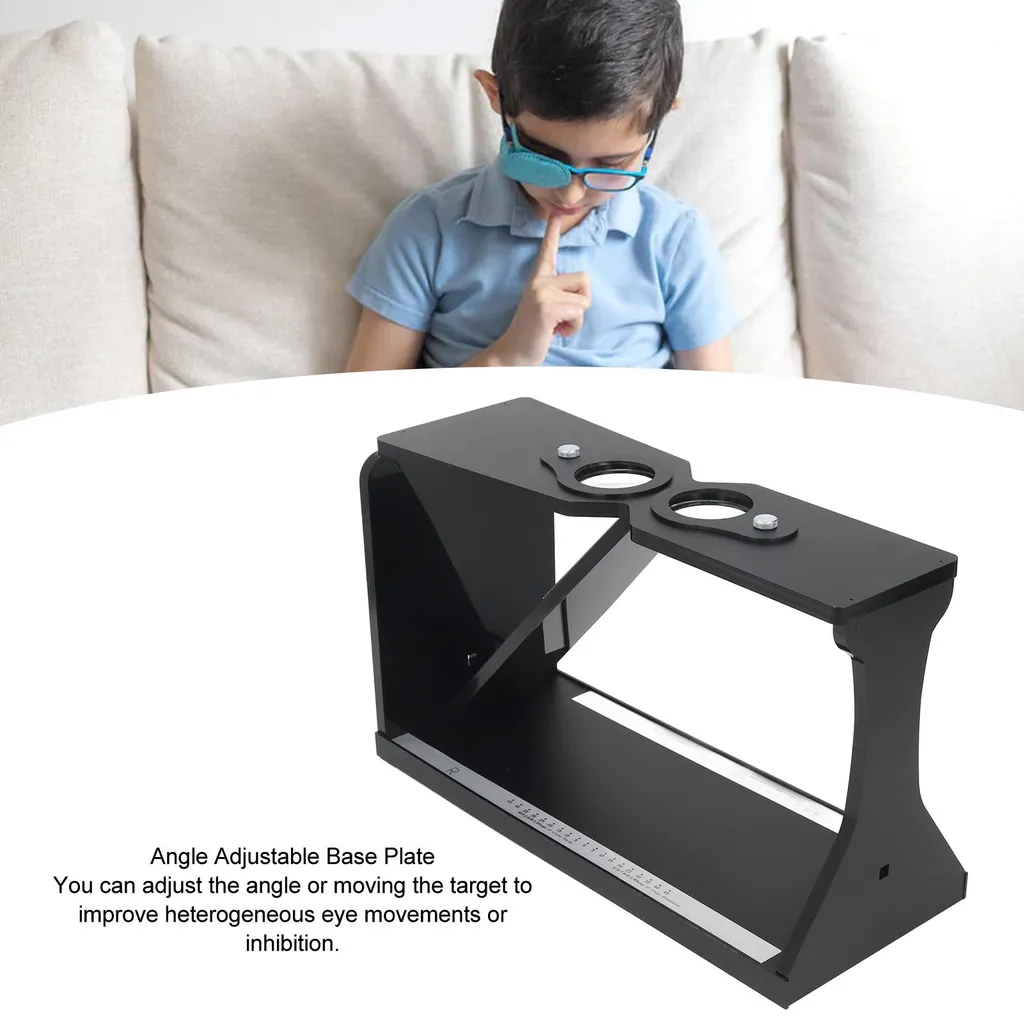 Stéréoscope professionnel réglable avec double colonne noir robuste - 18