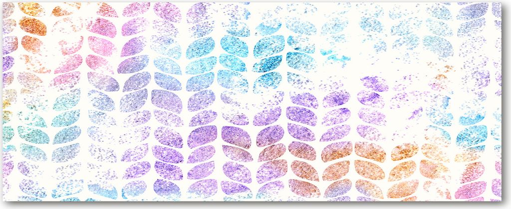 Tulup Leinwandbild - 125x50 cm - Wandkunst - Drucke auf Leinwand - Leinwanddruck - Blumen & Pflanzen - Mehrfarbig - Bunte Blätter