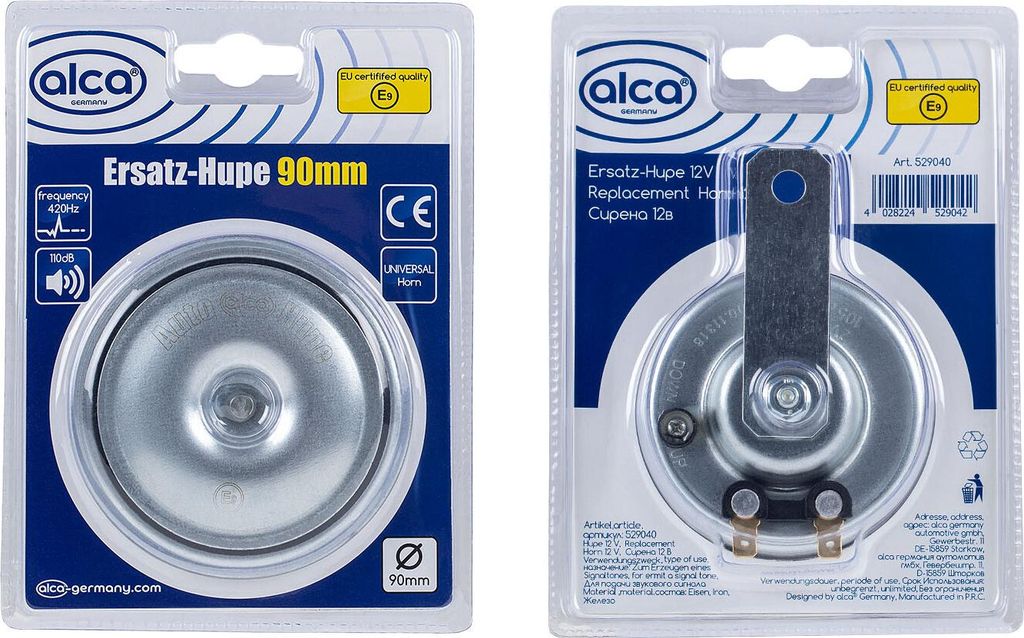 alca® Horn klaksón 90 mm 12 V elektrický 440 Hz Obrázok produktu 