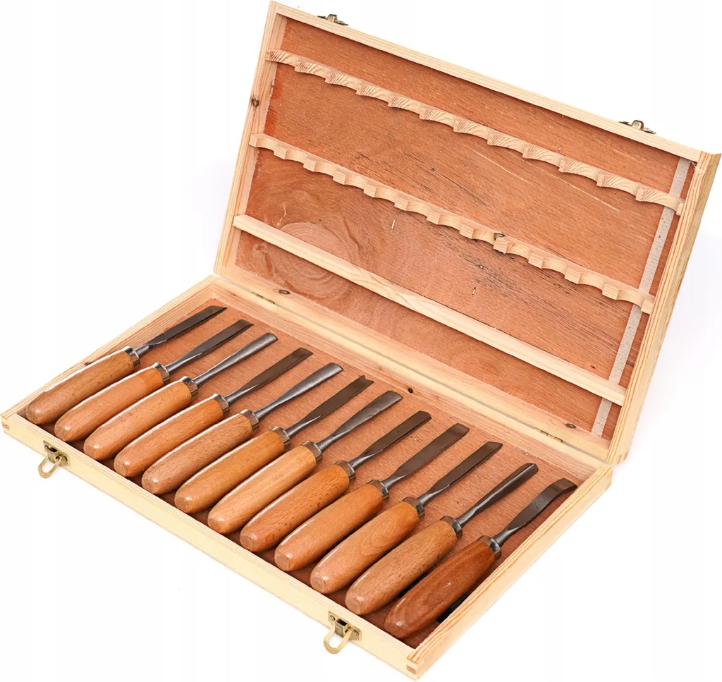 Kraft&Dele KD11775 set di scalpelli da intaglio 12 pz