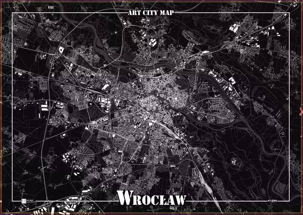 Plakat Wrocław - Siatka Urbanistyczna, Dekoracja A1