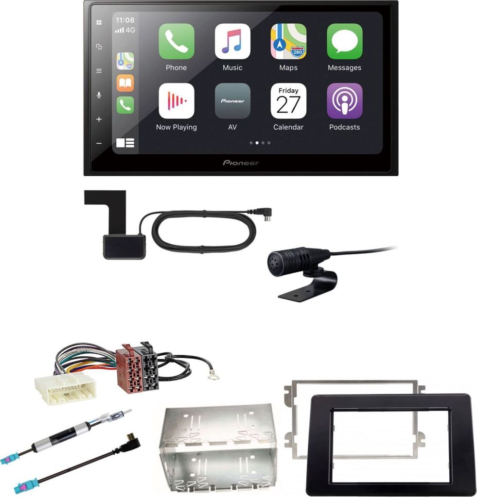 Pioneer SPH-DA250DAB USB Bluetooth DAB+ Einbauset für Renault Master 3 ab 2019