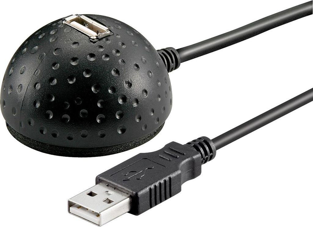 goobay USB 2.0 A Kabel 1,5 m schwarz, 1 St.