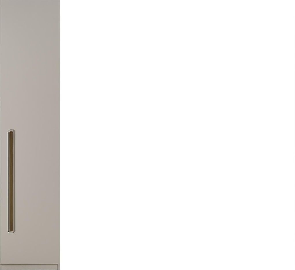 Kleiderschrank aus Holz in Beige modern eleganter Stauraum