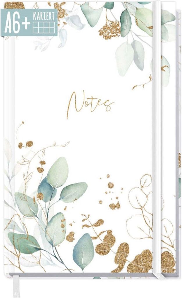 Häfft Trendstuff Notizbuch Classic Blattgold / A6+ / kariert