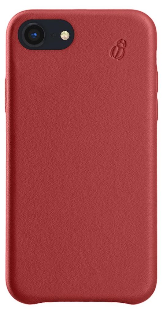 BEETLECASE, Hülle für Apple iPhone 6/7/8/SE20 aus Leder, Rot