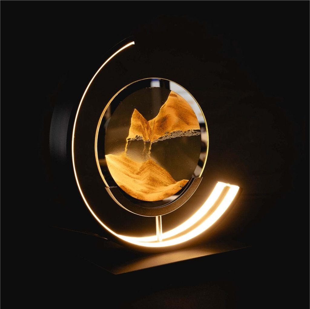 Luxus - Treibsand Tischlampe - Gold