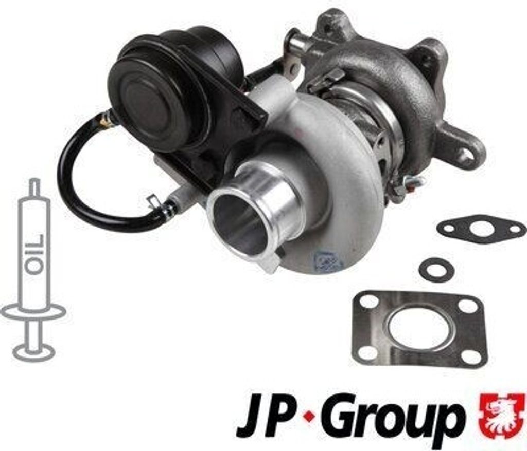 JP GROUP 3517400200 - OE 2823127000 Turbolader für Elantra (XD), Santa Fe I , Carens II (FJ), Cerato (LD), Tucson (JM), Sportage (JE, KM)