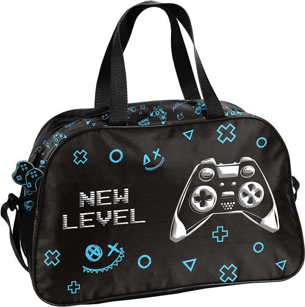 PASO Sporttasche Kinder Jungen New Level schwarz blau Produktbild 