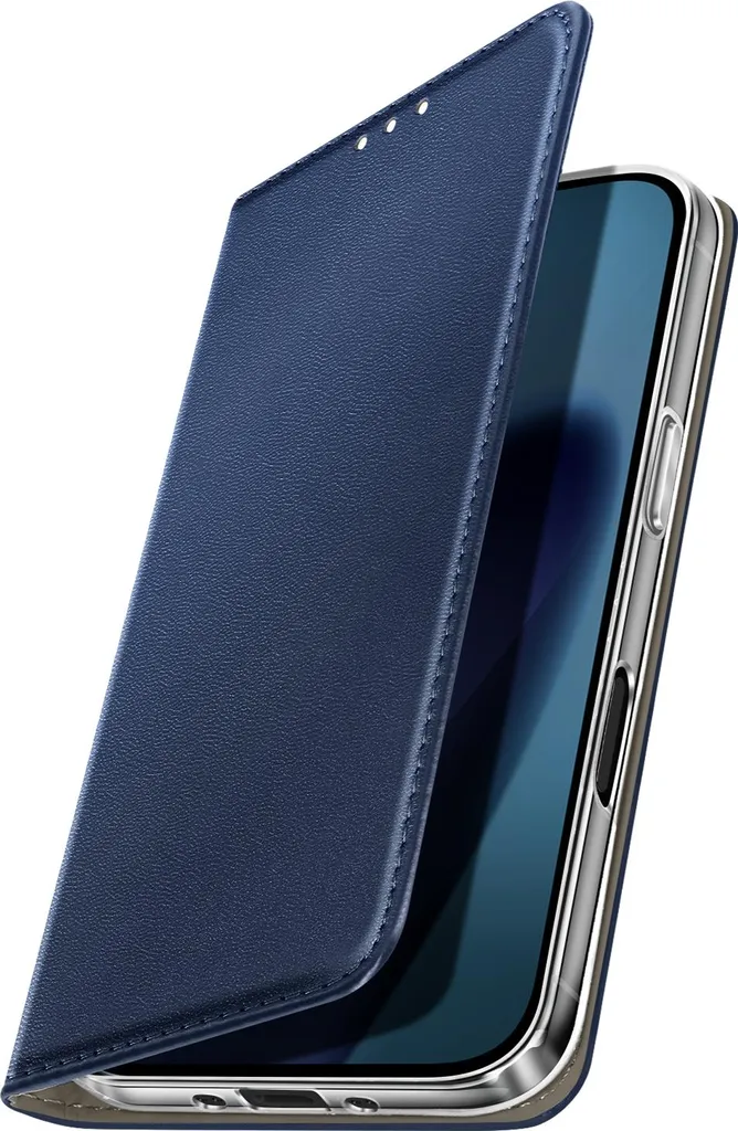 Avizar, custodia a portafoglio per iPhone 17 Air con funzione di portacarte e supporto video, blu scuro