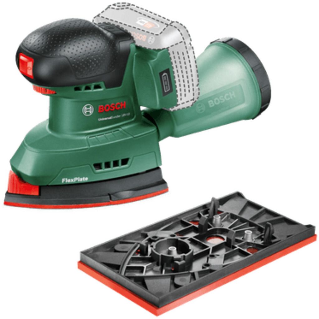 Bosch UniversalSander 18V-10, Szlifierka orbitalna, Czarny, Zdjęcie produktu 