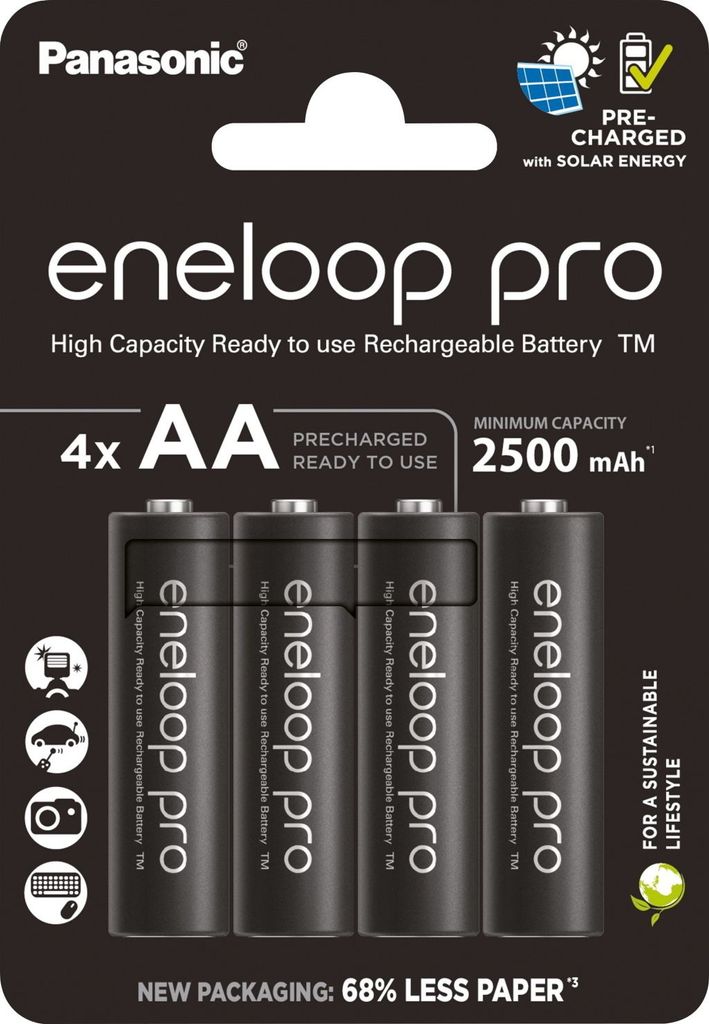 Panasonic BK-3HCCE/4BE, Dobíjecí baterie, AA, Nikl-metal Obrázek produktu 