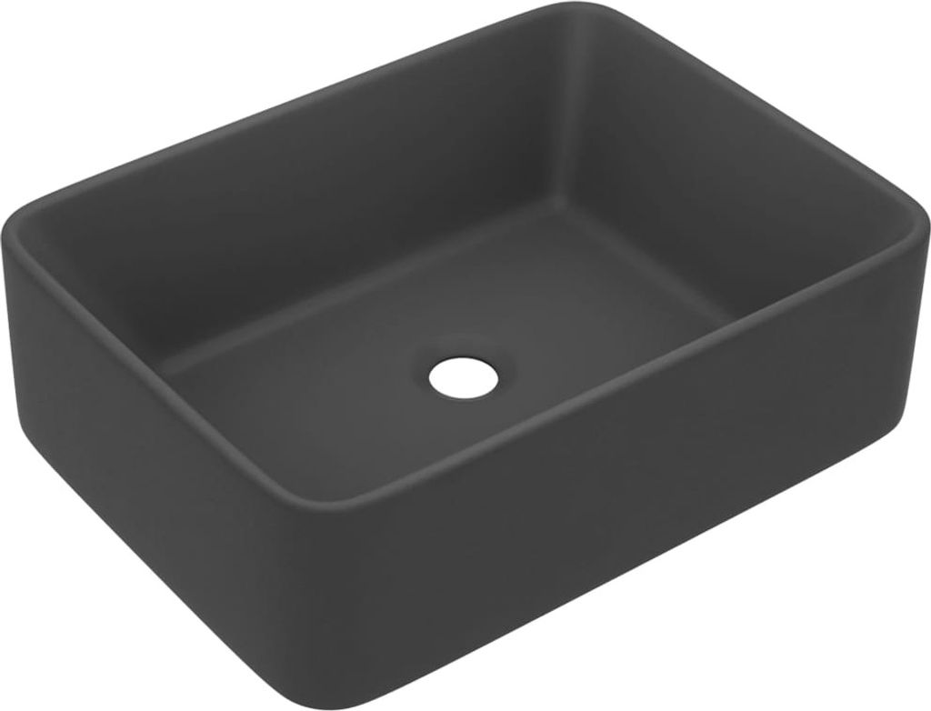 Luxus-Waschbecken Matt Dunkelgrau 41x30x12 cm Keramik