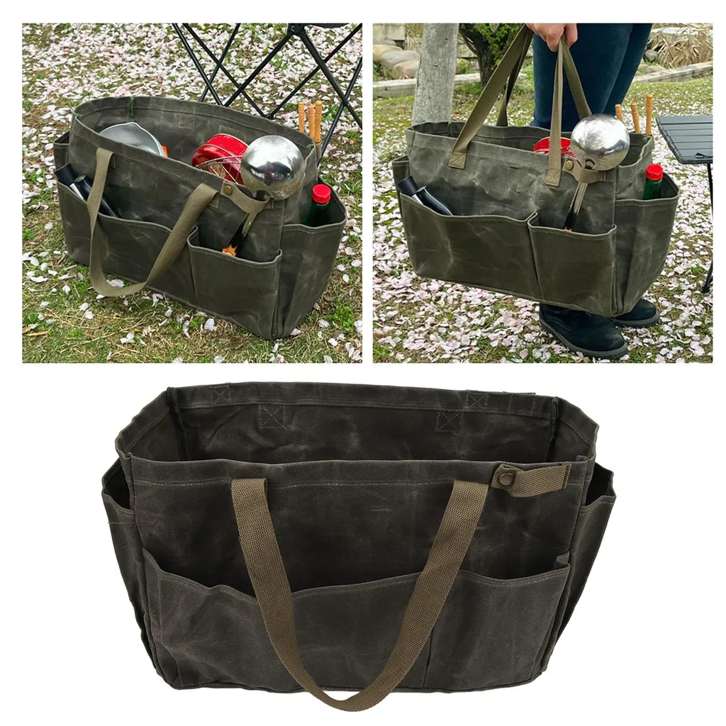 Sac de cuisine camping imperméable et robuste en toile grande taille - 4