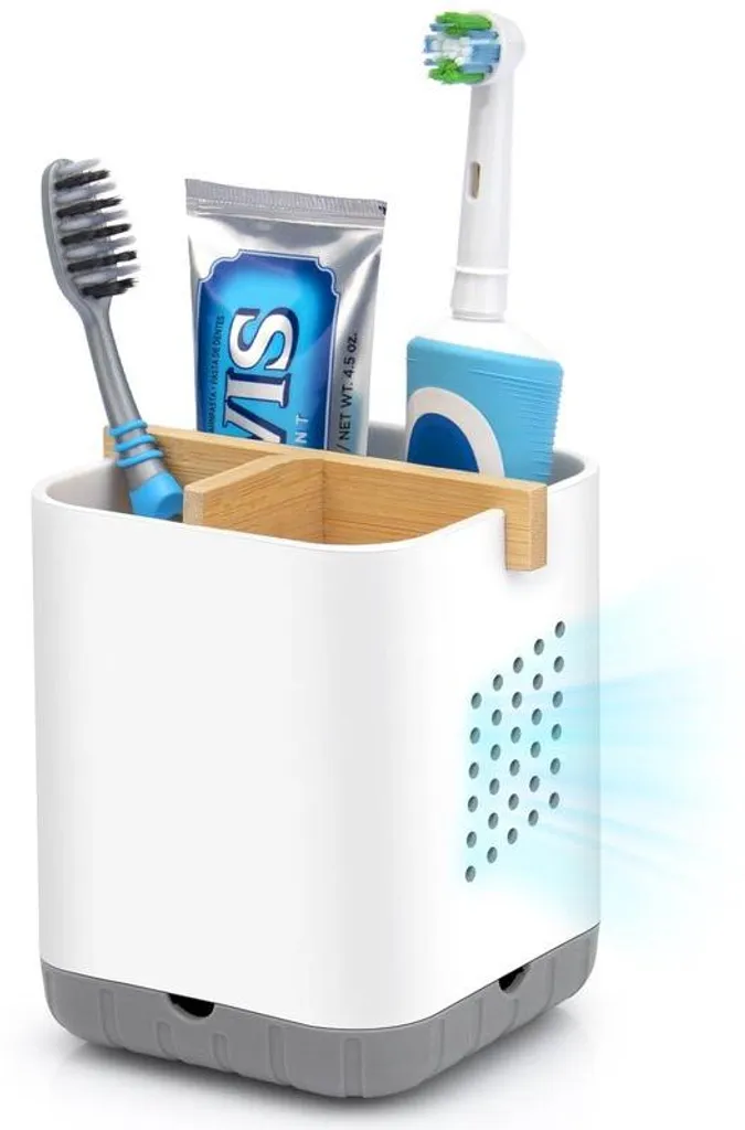 Organisateur de salle de bain pour brosse à dents et bac d'écoulement