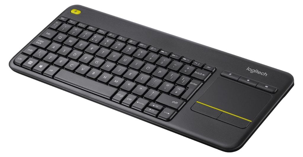 Logitech K400 Plus, Mini, Kabellos, RF Wireless, QWERTY, Produktbild 