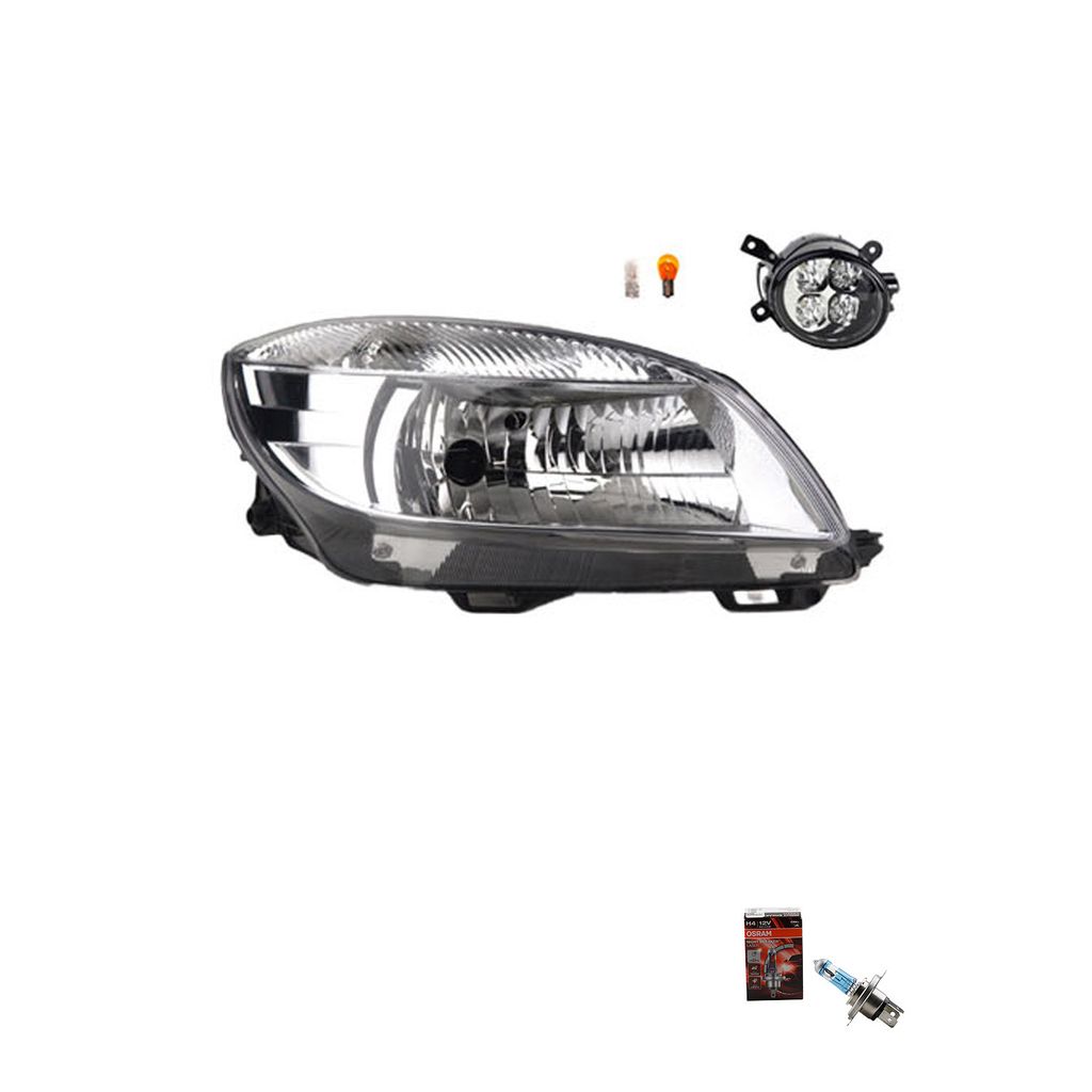 Johns, Scheinwerfer Osram Night Breaker Laser kompatibel zu Skoda Fabia 54 04/10-12/14R 5J1941018C 5J1941016C 5J0941068