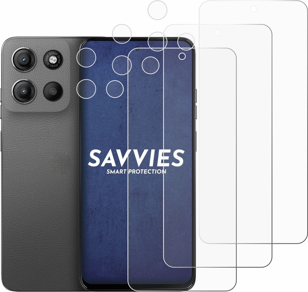 6x Für Motorola Moto G15 (Display+Kamera) Schutzfolie Produktbild 