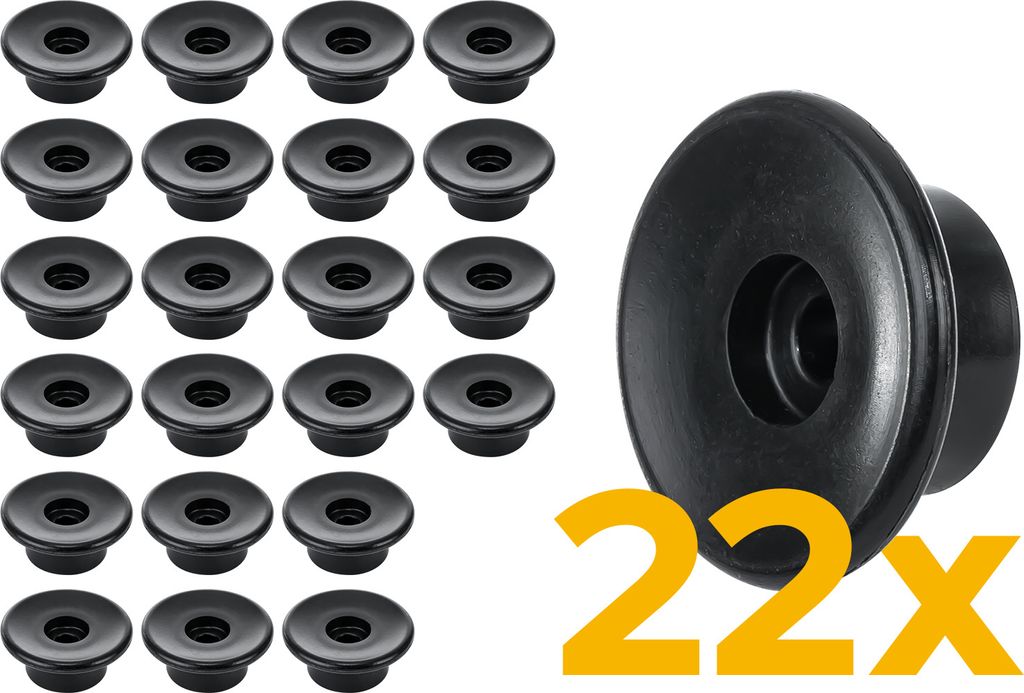 TULPLAST Anhänger Seitenwandrollen 30 mm, 22er Set für Produktbild 