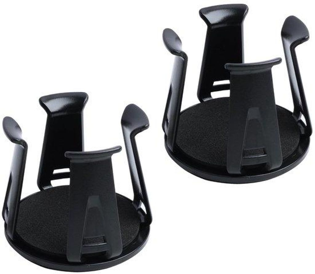 Auto-Trinkhalter-Set - Set van 2 - Einfache Installation - Schwarz - Kompatibel mit Kaffeetassen und Flaschen - Ideal für Unterwegs.